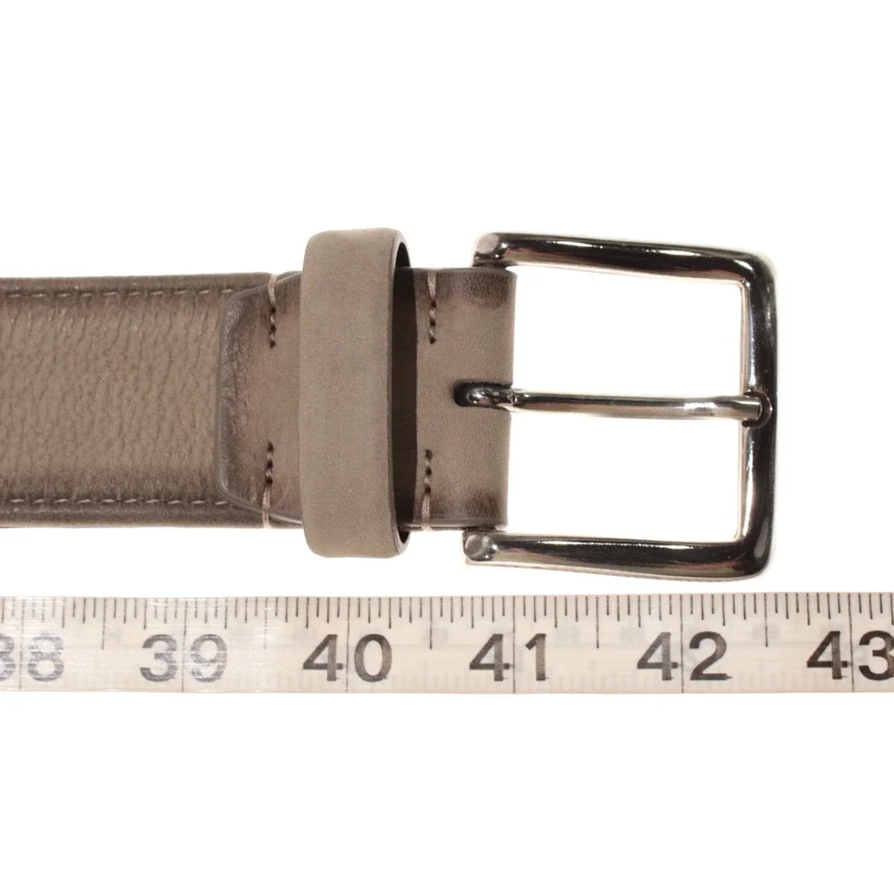 Veneta Cinture NWT Classic Belt Size 80 (32) in Solid Beige Pebbled Leather